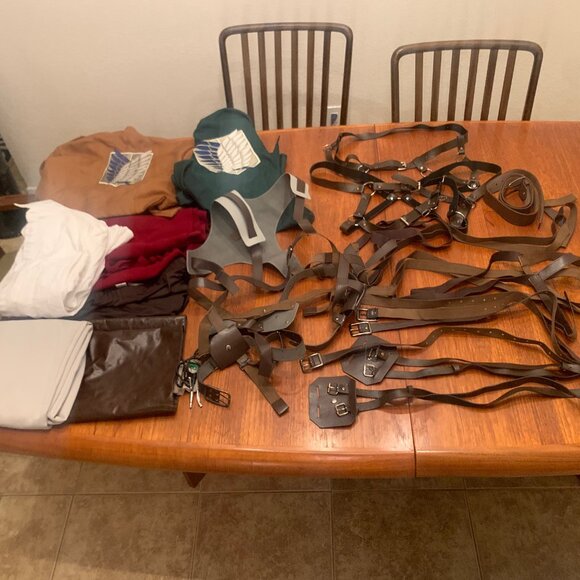 Deluxe Mikasa Ackerman Attack on Titan Cosplay Costume Halloween, XL - Picture 3 of 13